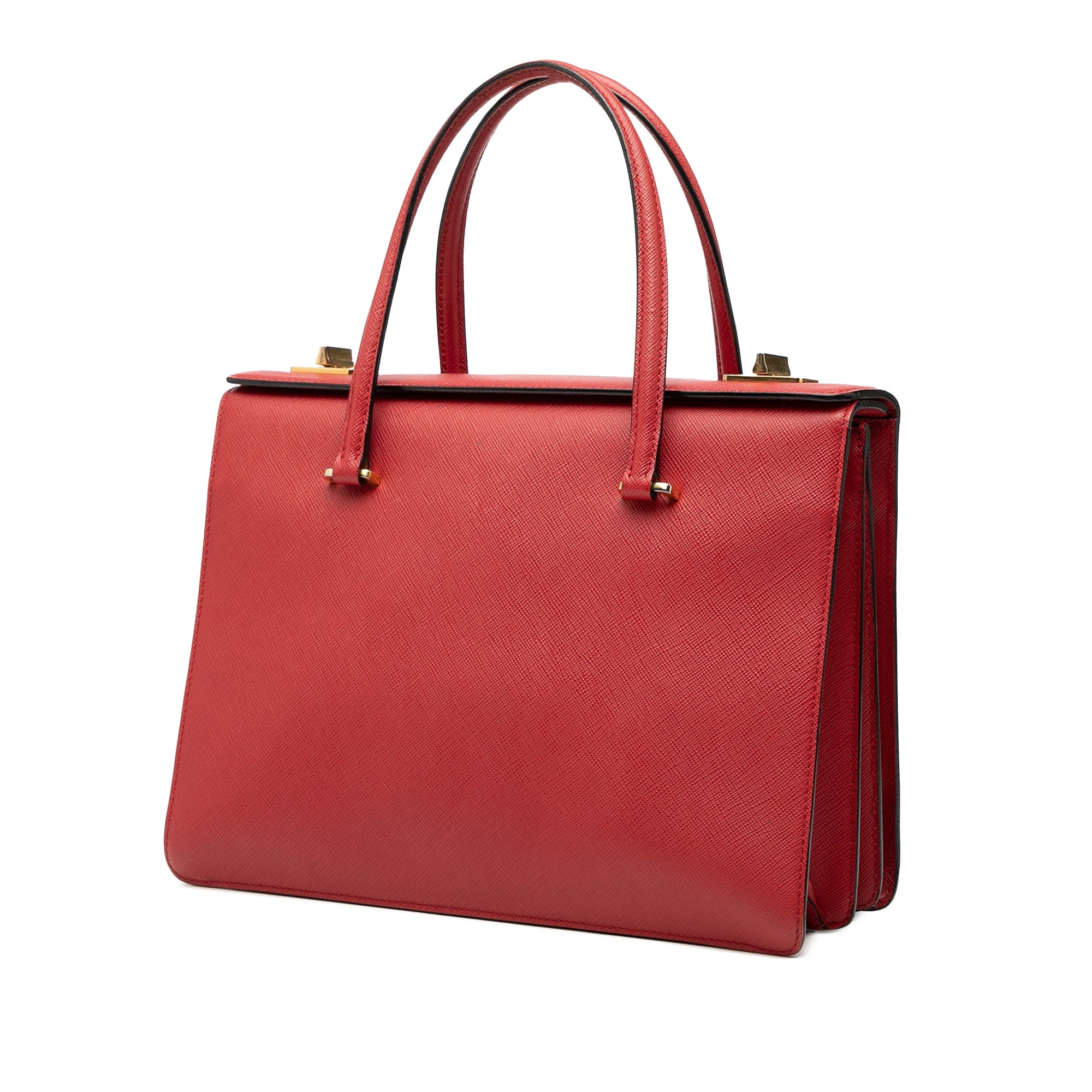 Saffiano Turnlock Handbag