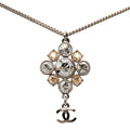 Brass CC Strass Pendant Necklace