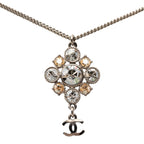 Brass CC Strass Pendant Necklace