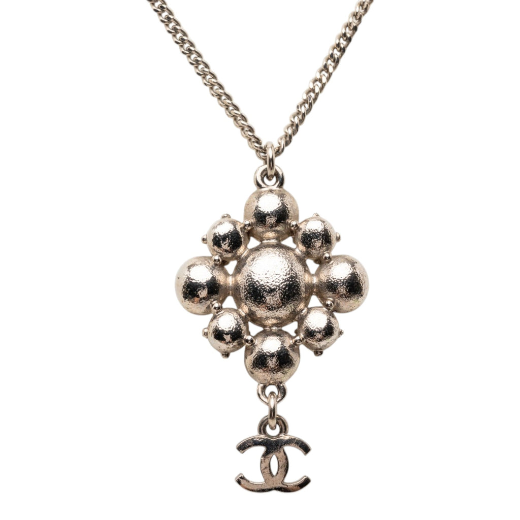 Brass CC Strass Pendant Necklace