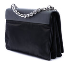Saffiano Lux and Tessuto Chain Crossbody