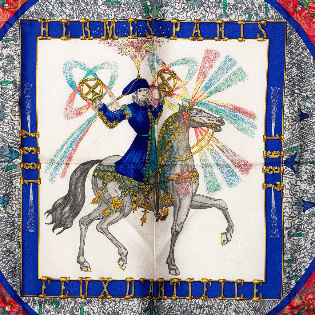 Feux d Artifice Silk Scarf 90