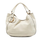 Medium Pebbled Calfskin Twill Tote
