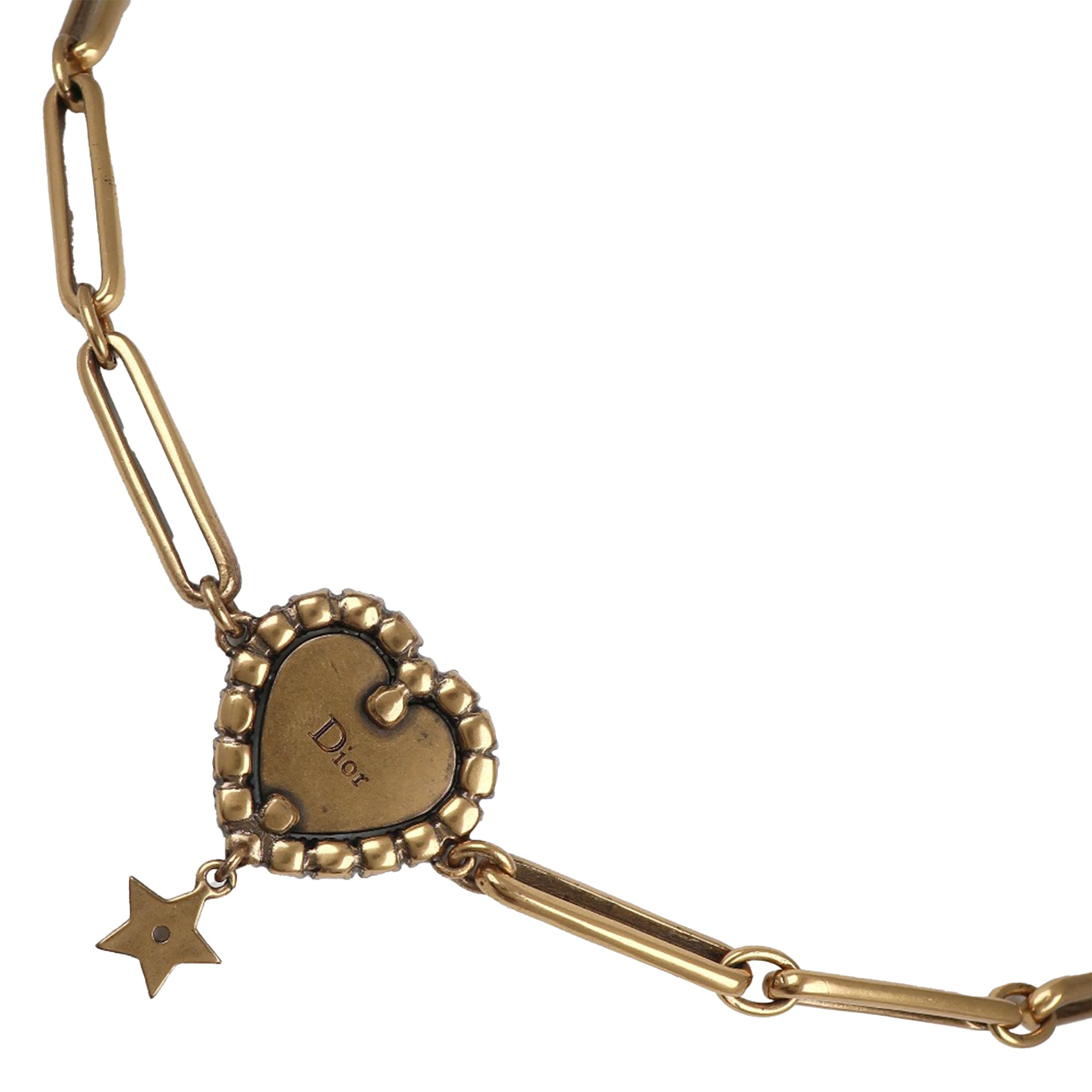 Gold Plated Crystal J'Adior Heart Pendant Necklace