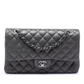Medium Classic Iridescent Lambskin Double Flap