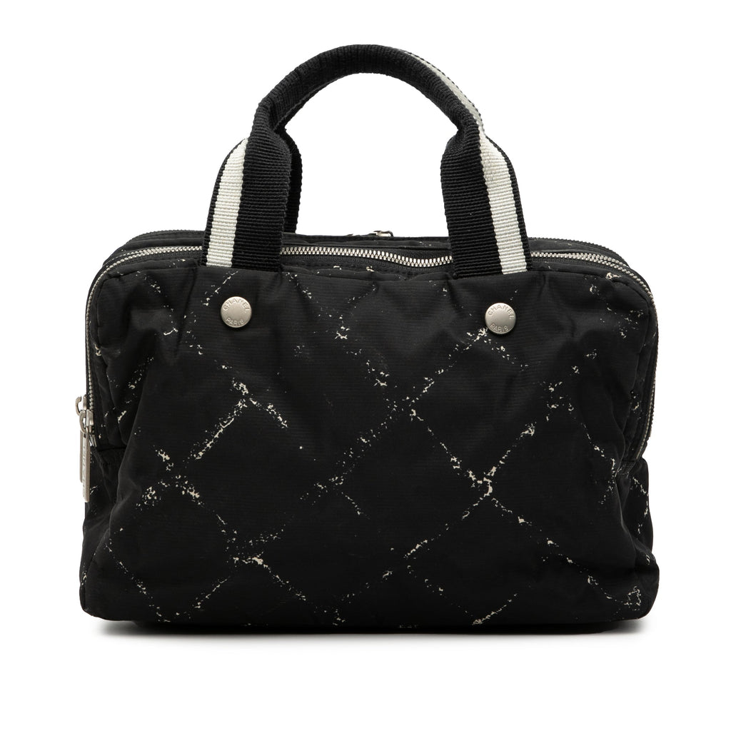 Old Travel Line Nylon Handbag