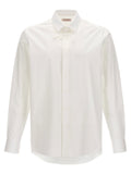 Valentino Garavani Flower Patch Collar Shirt — White