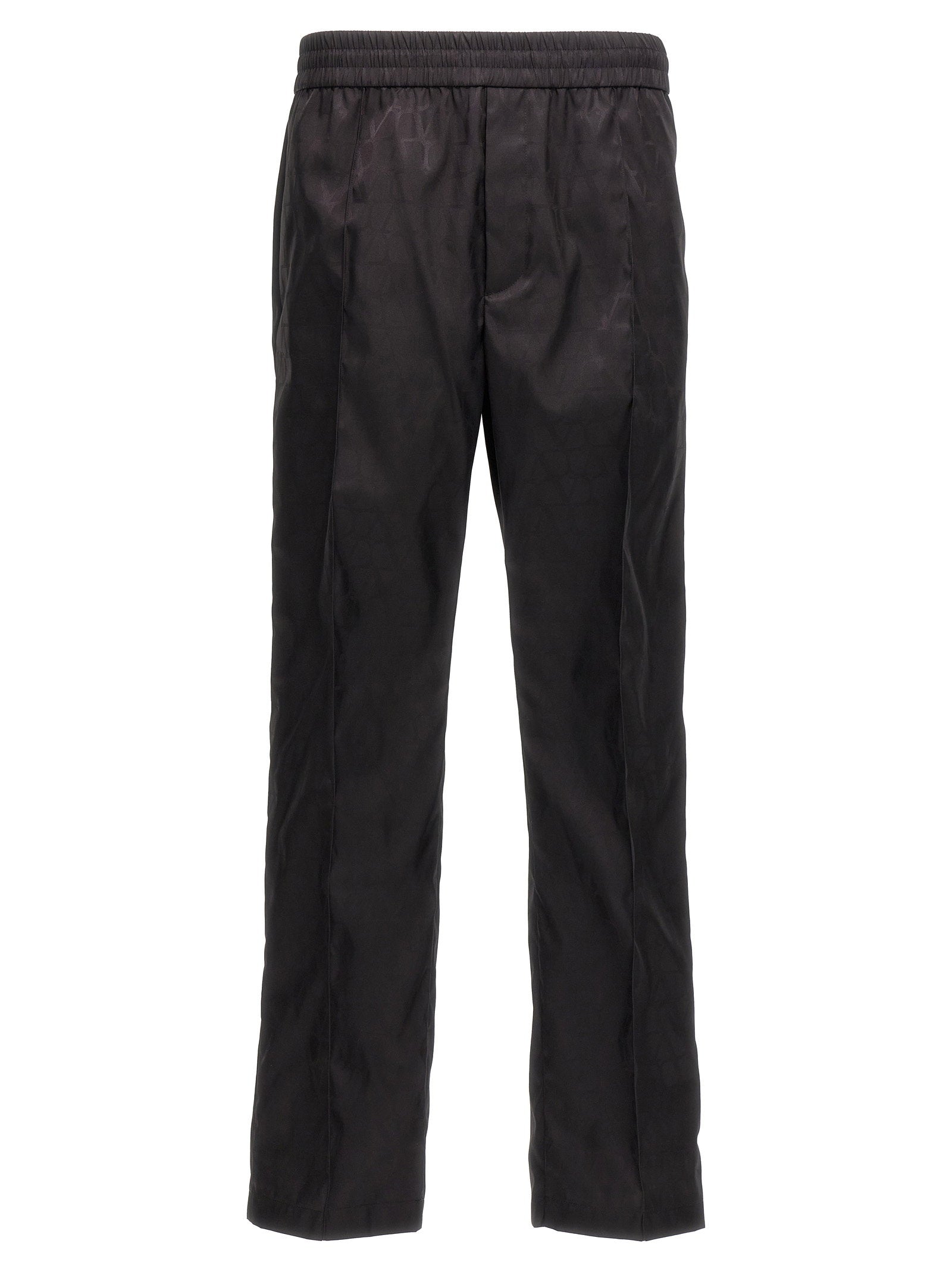 Valentino Garavani Toile Iconographe Nylon Trousers — Black