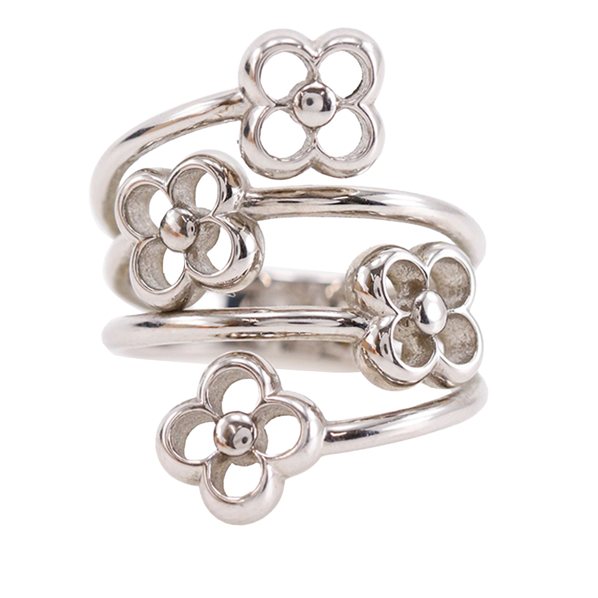 Brass Flower Full Ring