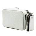 Small Embossed Spazzolato Leather Brique Crossbody