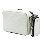 Small Embossed Spazzolato Leather Brique Crossbody