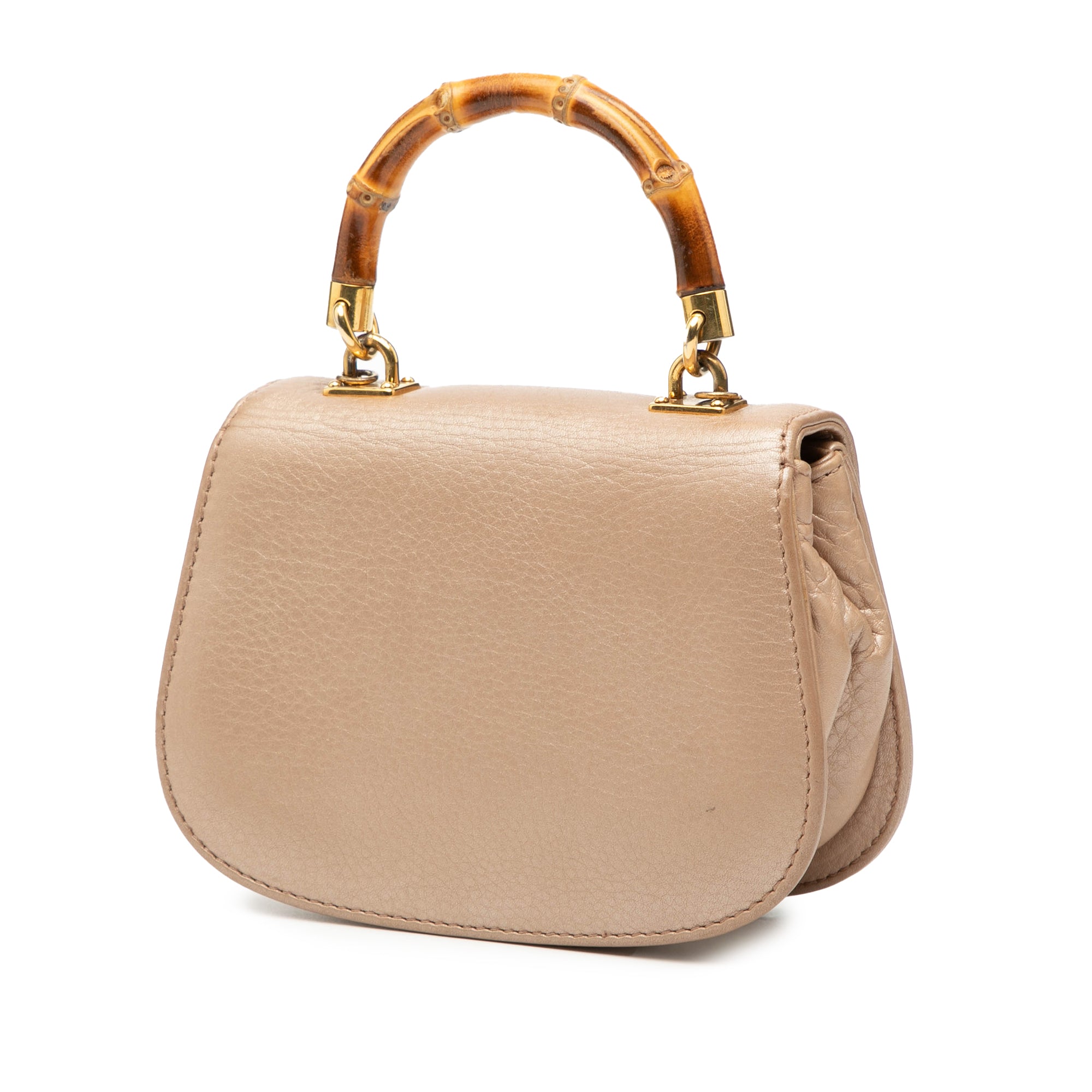 Mini Metallic Calfskin Bamboo Night