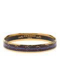Narrow Horse Horseshoe Cloisonne Enamel Bangle 62