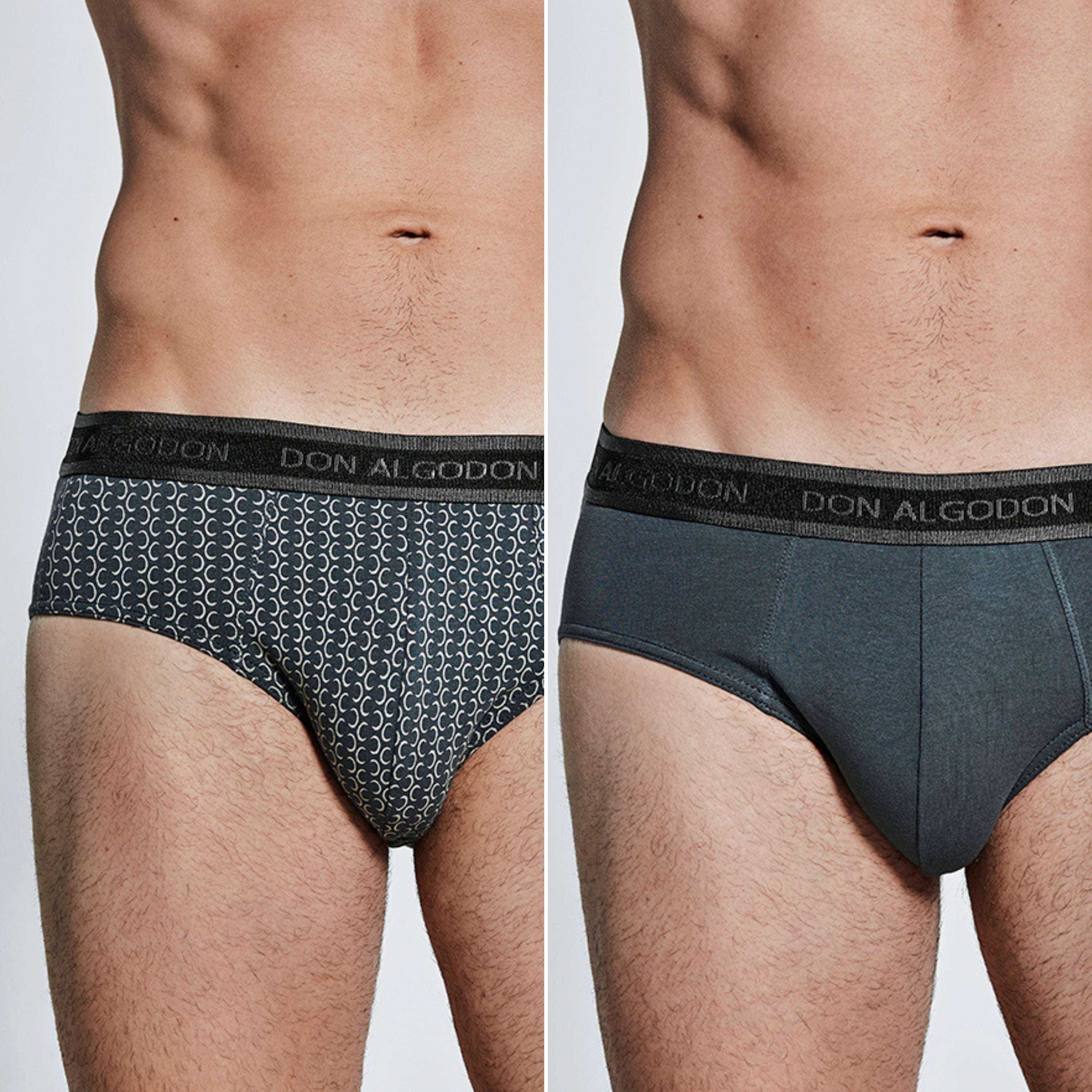 Don Algodon | Pack de 6 Slips Para Hombres Lisos y Estampados | Suaves y Transpirables | 93% Algodon | Para Uso Diario | 5 Tallas Disponibles | Maximo Confort