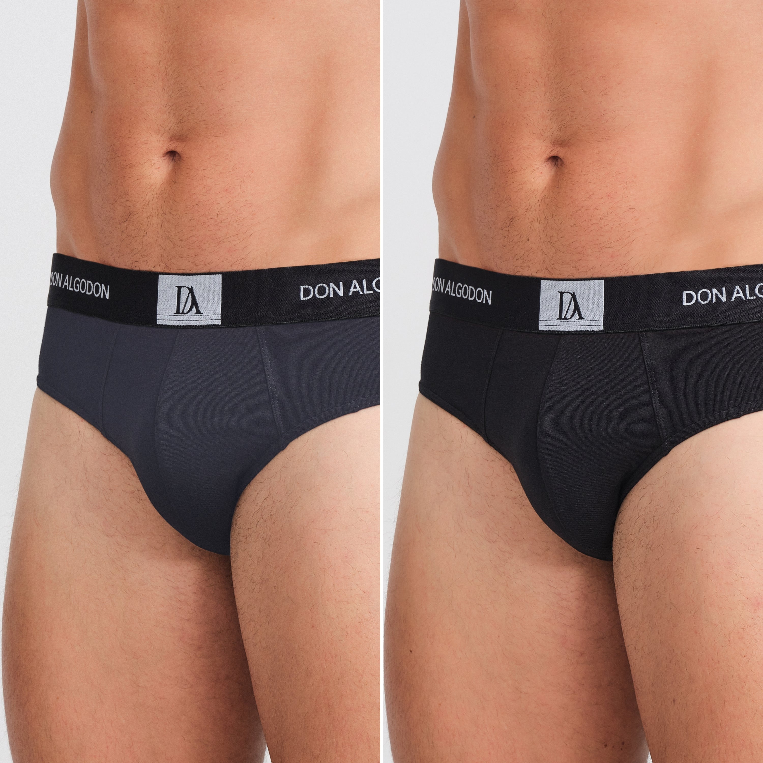 DON ALGODON | Pack de 6 Slips Para Hombre | Cintura Elástica | Cómodos y Transpirables | 6 Colores Diferentes | 5 Tallas: S, M, L, XL, XXL | 93% Algodón