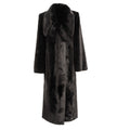 Fur Maxi Coat With Oversized Collar