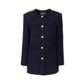 Blue Tweed Blazer | PR Sample
