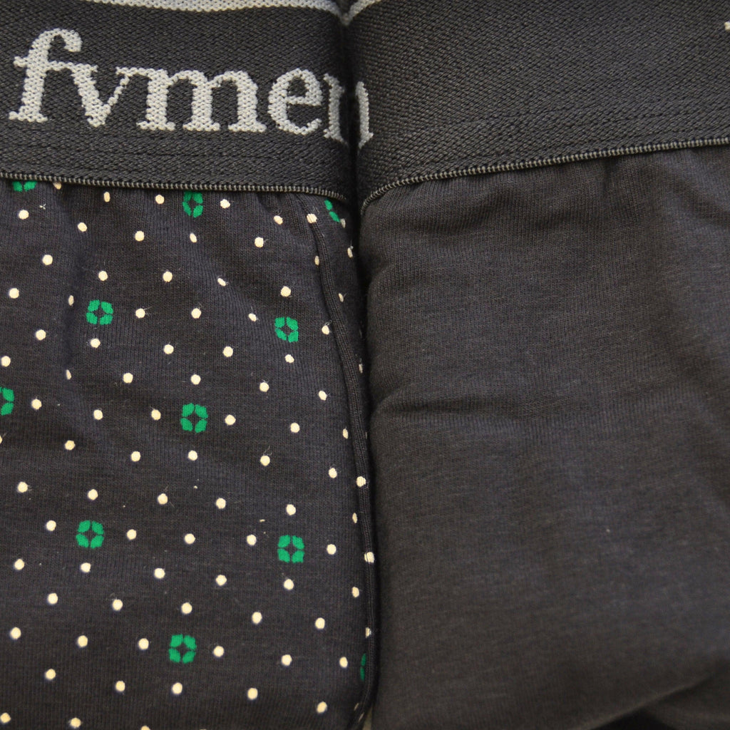 FEVI | Pack de 6 Boxers | 95% Algodón | 3 Lisos y 3 Estampados | Colores : Negro, Gris y Marino | Transpirables