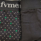 FEVI | Pack de 6 Boxers | 95% Algodón | 3 Lisos y 3 Estampados | Colores : Negro, Gris y Marino | Transpirables