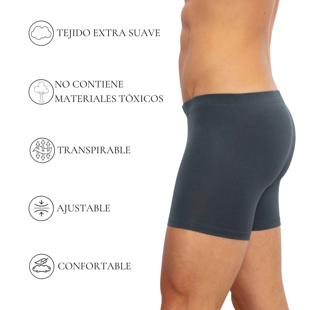 Don Algodón | Pack 6 Boxers Hombre | Calzoncillos Lisos con Goma Elástica Recubierta