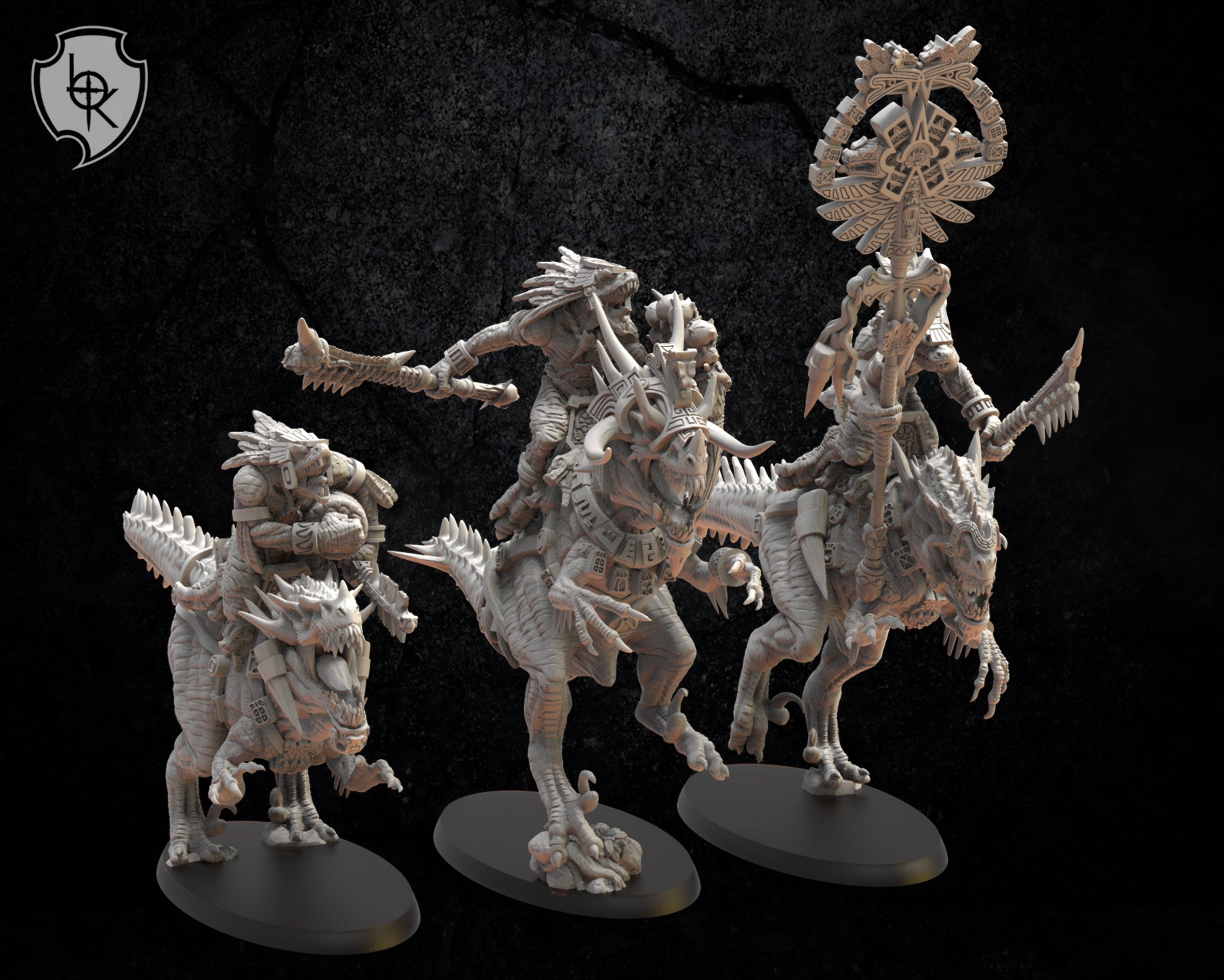 Ezocamatl Knights, Lost Kingdom Miniatures