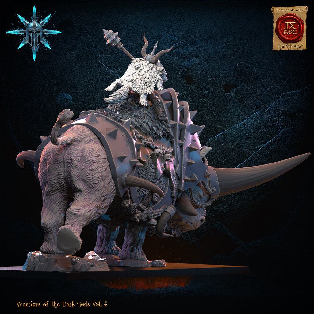 Wasteland Wooly Trihorn, Lost Kingdom Miniatures