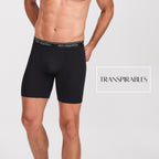 Don Algodon Premium | Pack de 4 Boxers Largos Ciclista Anti-roce Para Hombres | 95% Algodón | 4 Boxer: 2 Negros, 1 Gris Oscuro, 1 Gris Claro | Máxima Calidad