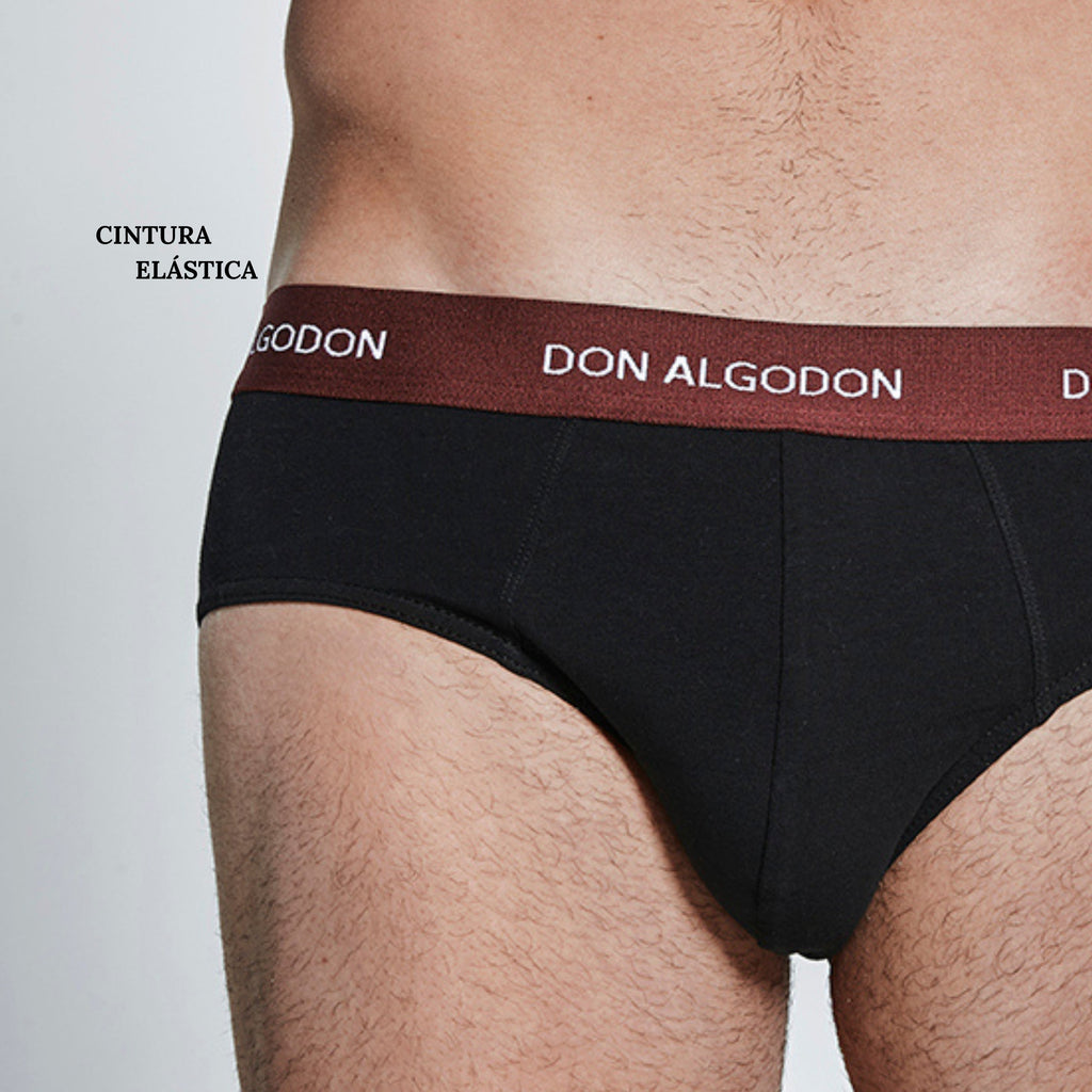 Don Algodon Pack 6 Slips Hombre Suaves | Transpirables y Resistentes - Máxima Comodidad y Suavidad