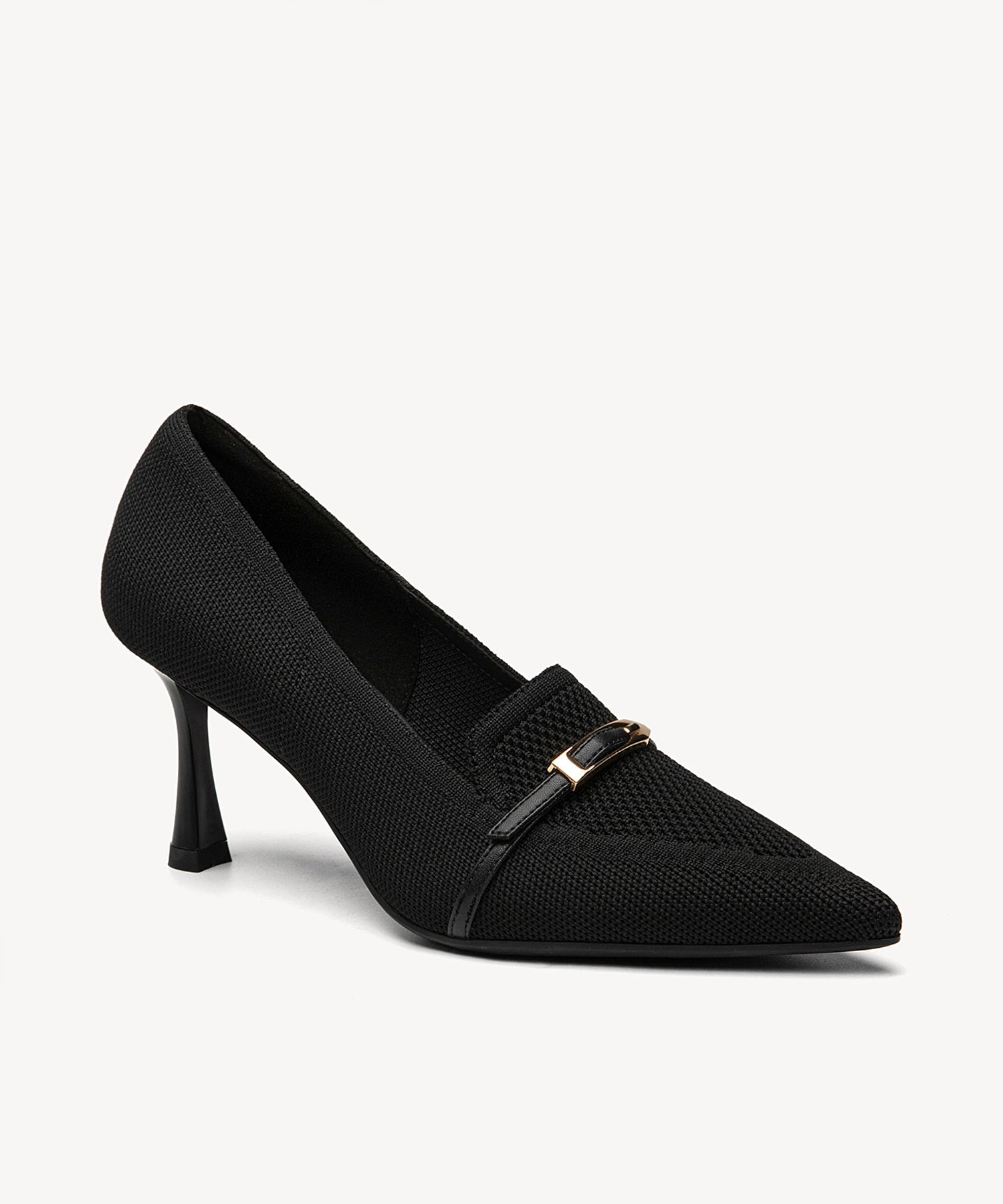EliteLoaf Pointed Toe Heeled Pump - Black / US 10 | EU 41.5 | UK 8
