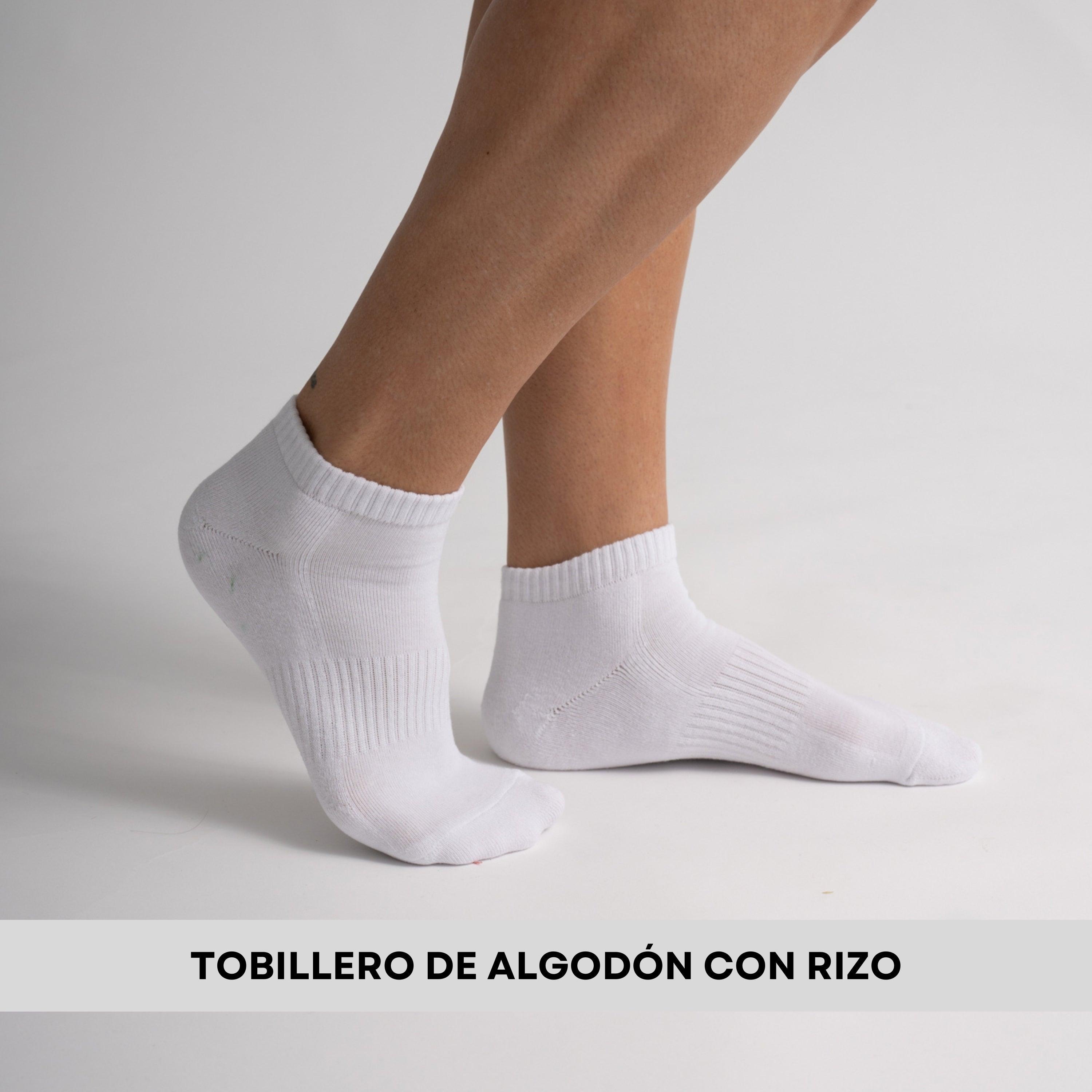 MVA | Pack de 3 Pares Surtidos de Calcetines Unisex | Ricos en Algodón con Rizo en la Planta | Tobilleros