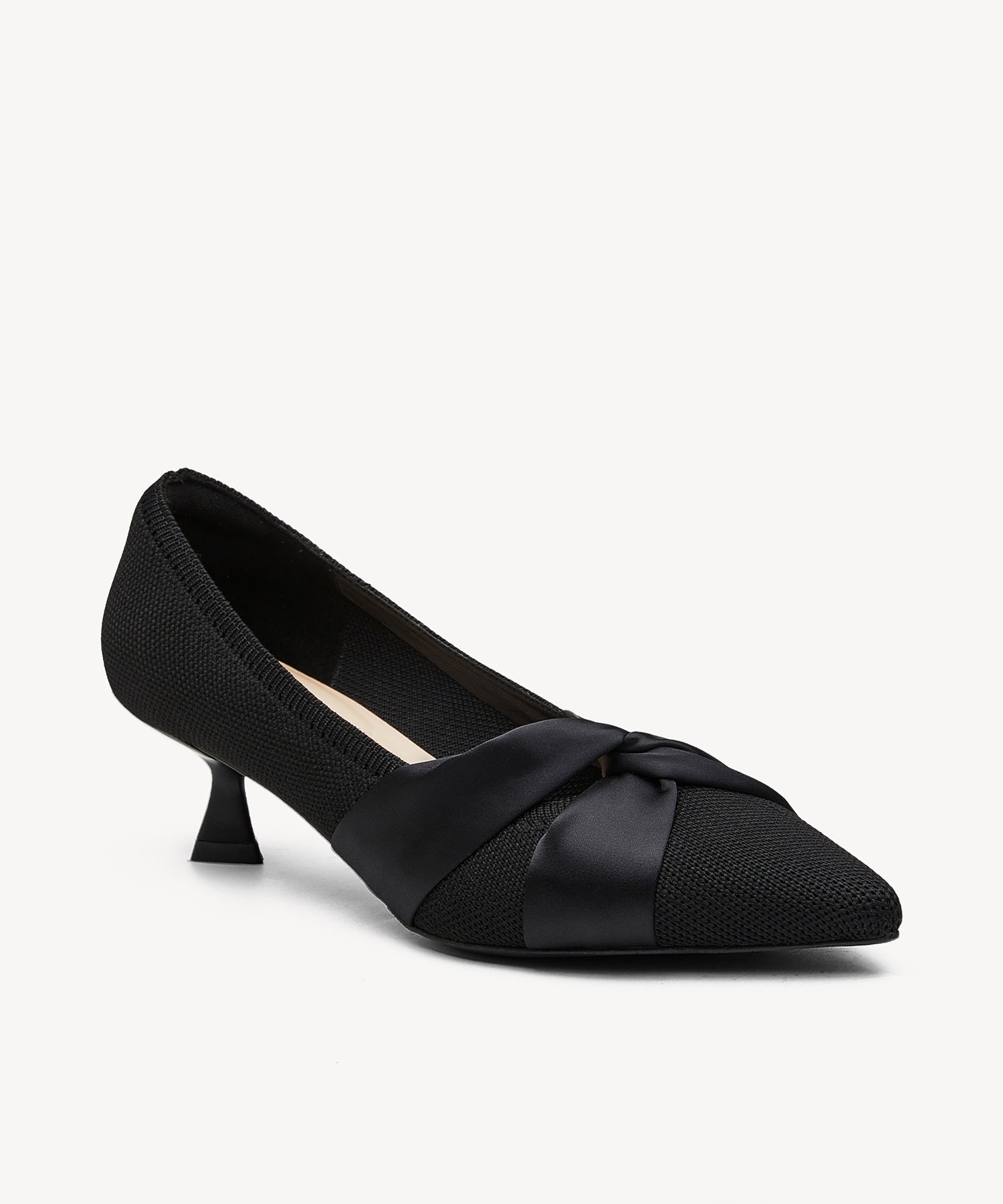 Kletta Pointed Toe Heeled Pump - Black / US 9 | EU 40 | UK 7