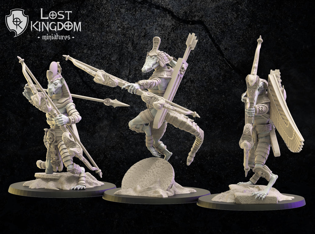 Canopic Guard With Bows, Lost Kingdom Miniatures