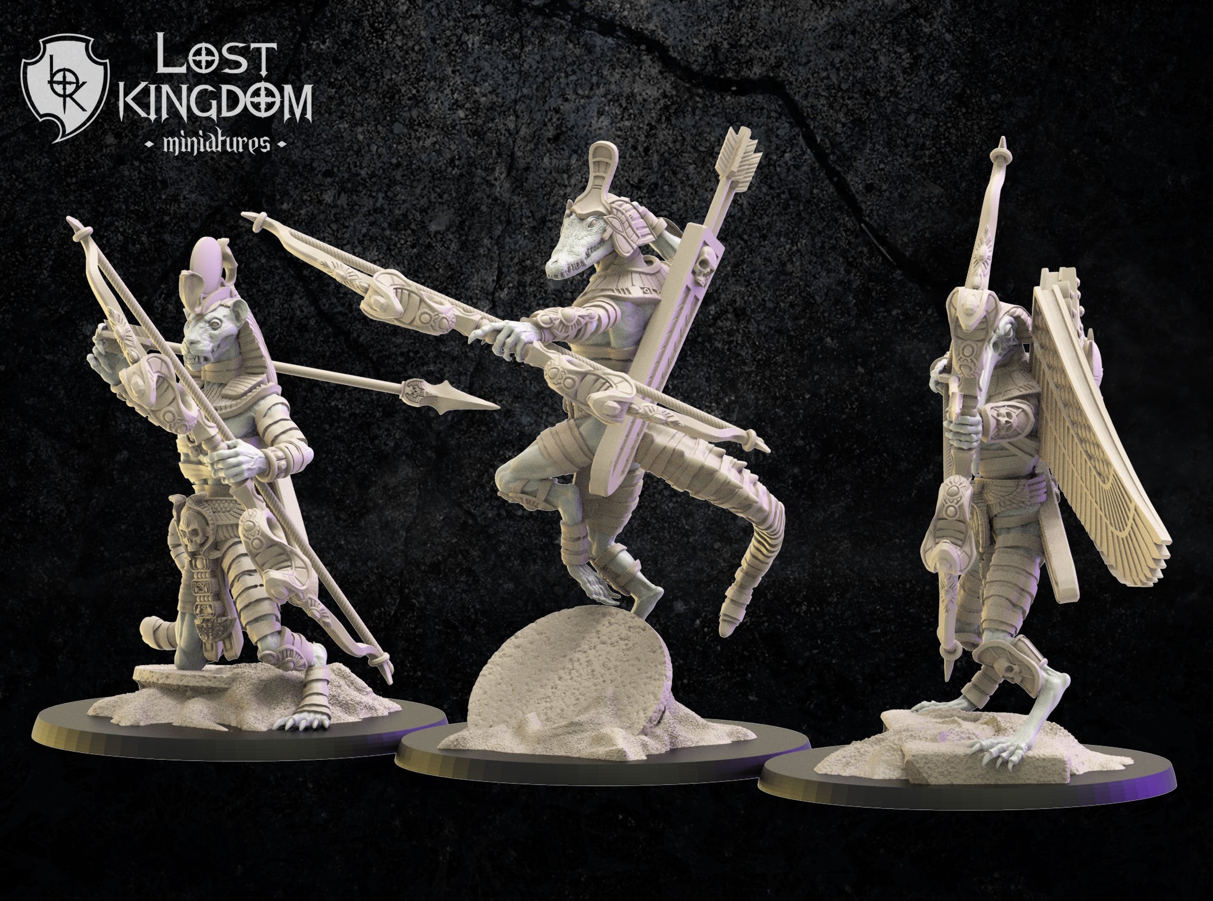 Canopic Guard With Bows, Lost Kingdom Miniatures
