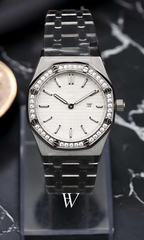 Lady Royal Seikoak Iced White