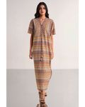 Multicolour Crochet Knit Maxi By KYNAH, Luxury Indian Fashion & Bridal Wear
