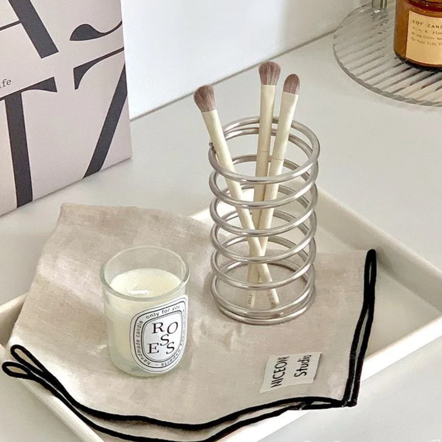 ArtZ® Smile Station Stainless Steel Toothbrush Holder