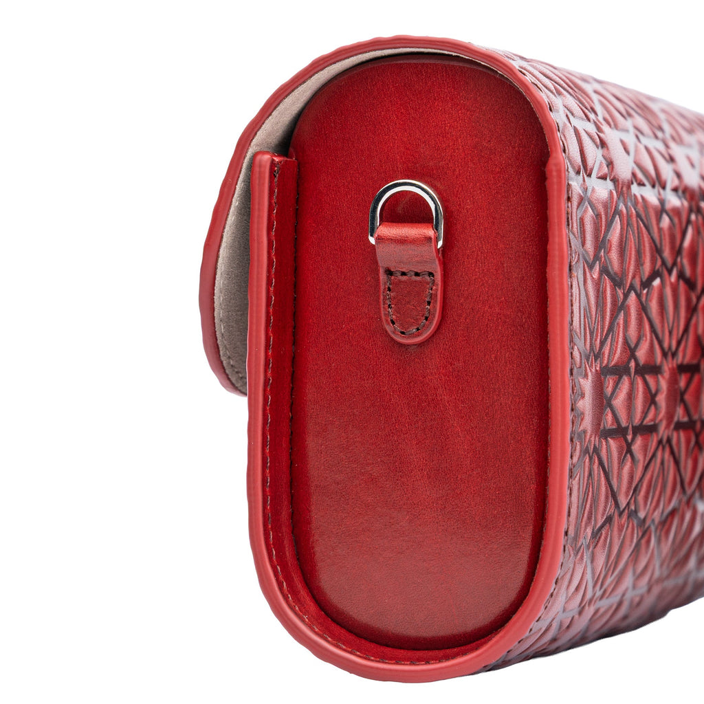 Small Burgundy Leather Bag Bayarcal