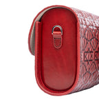 Small Burgundy Leather Bag Bayarcal