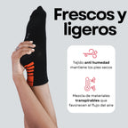 MVA | Pack de 3 Pares Surtidos de Calcetines Unisex Deportivos | Ricos en Algodón | Altos