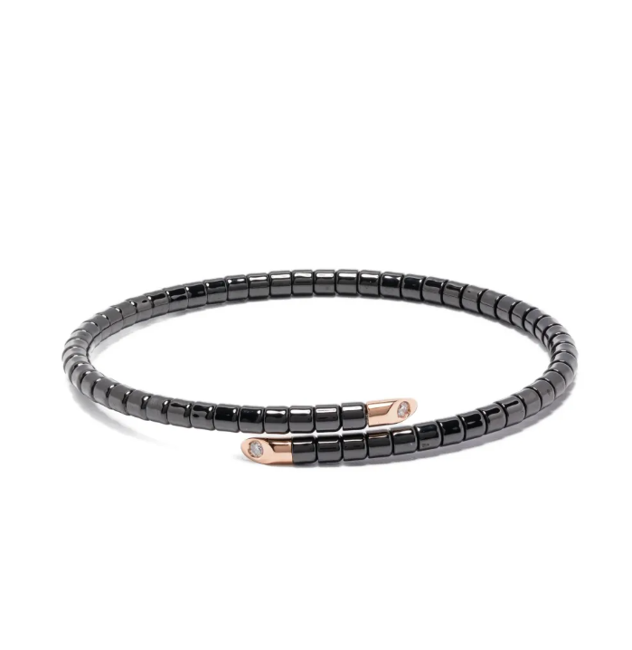 Orotech Black Ceramic and Rose Gold Bracelet — Black