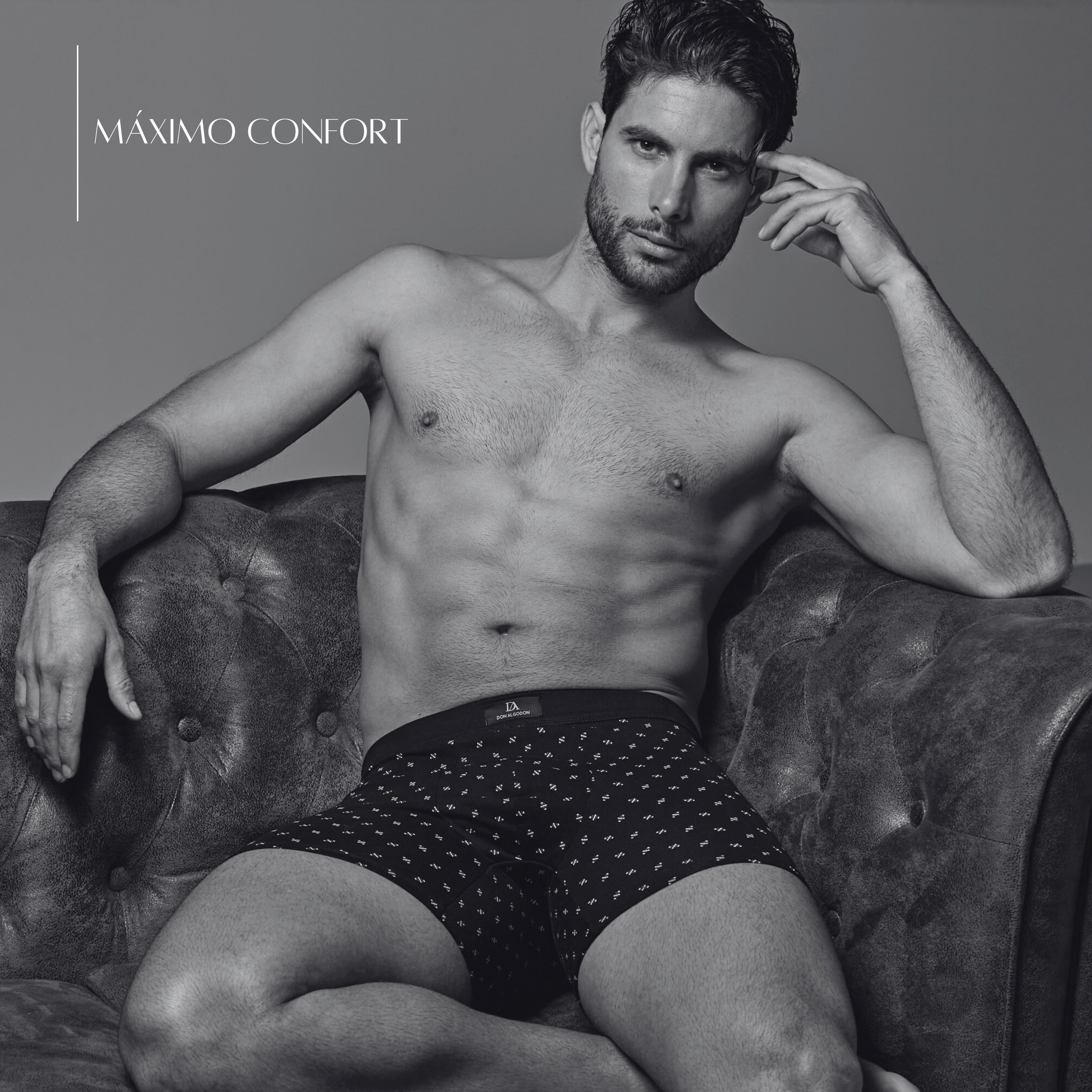 DON ALGODON PREMIUM| Pack de 6 Boxers Premium Para Hombre | Elegantes y Cómodos | Máximo Confort | 3 Colores, 3 Estampados | 4 Tallas: M, L, XL, XXL | Suaves y Transpirables