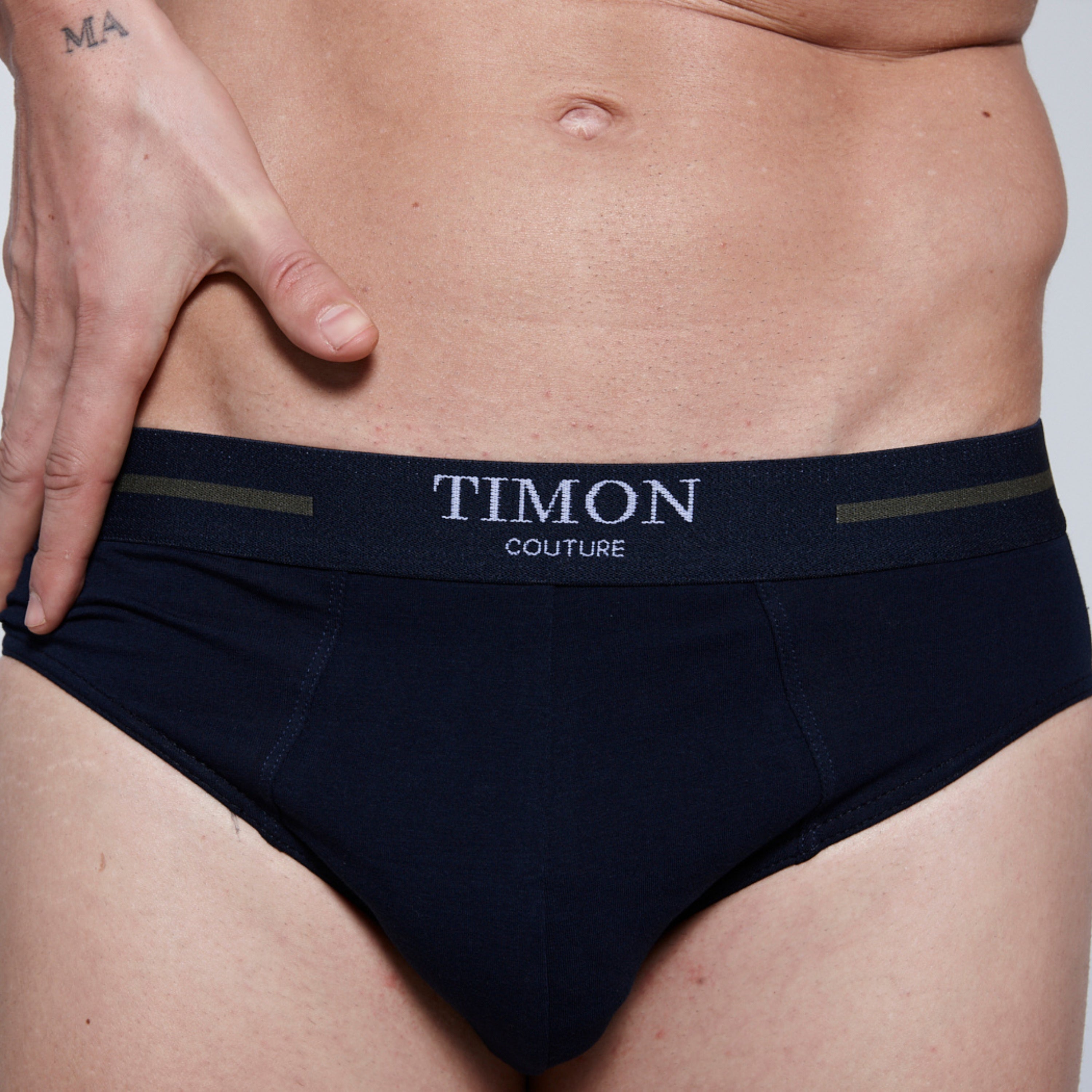 TIMON | Pack de 6 Slips Para Hombre | 93 % Algodón | 3 Colores: Negro, Marino, Verde | Cintura Elástica | Máximo Confort | 5 Tallas: S, M, L, XL, XXL