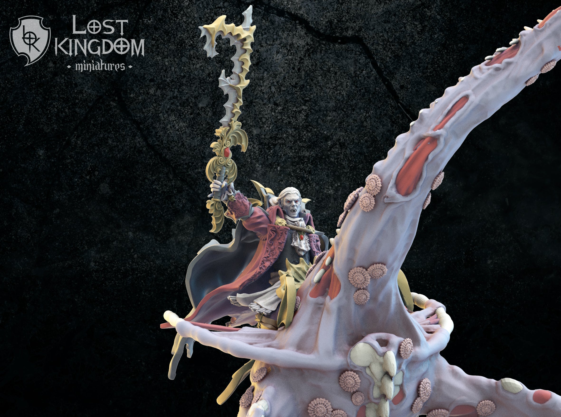 Alucard on Zombie Sea Dragon, Lost Kingdom Miniatures