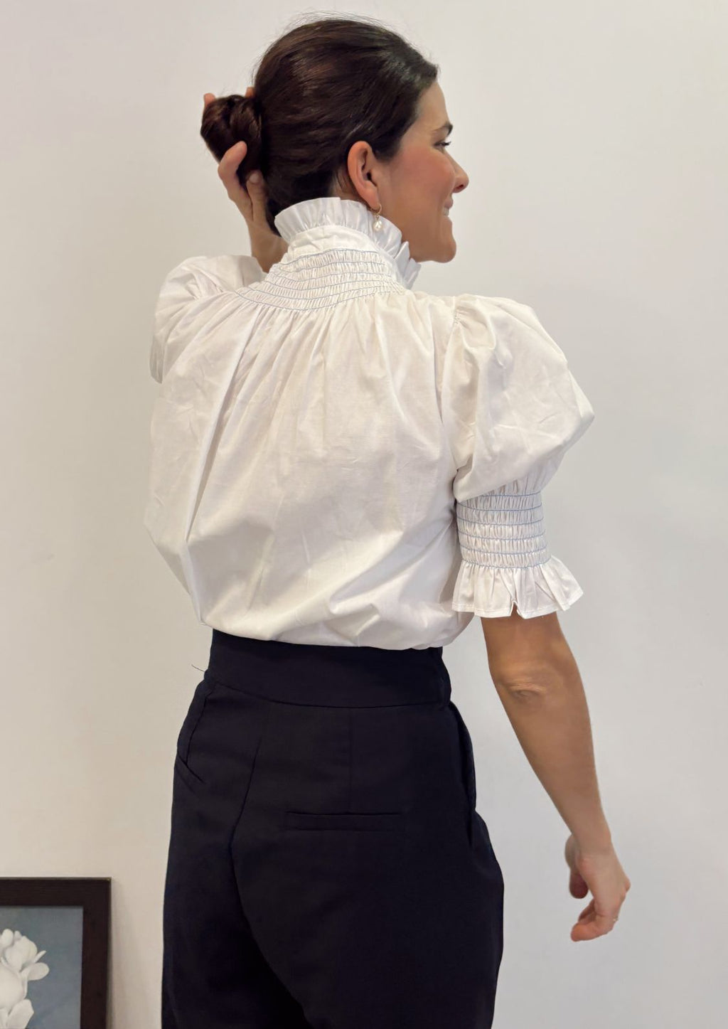 Blusa Milán - Celeste Manga corta