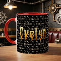 Taza de Cerámica Personalizada con Nombre Diseño Punk Metal Rock 11 oz 15 oz Regalo de Cumpleaños de Uso Diario para Amantes del Punk Rock