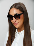 Just Cavalli SJC171 Glossy Black Acetate Sunglasses — Black