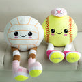 Juguete de peluche de voleibol de softball personalizado con texto Regalo de equipo de cumpleaños para niños jugadores de deportes de pelota