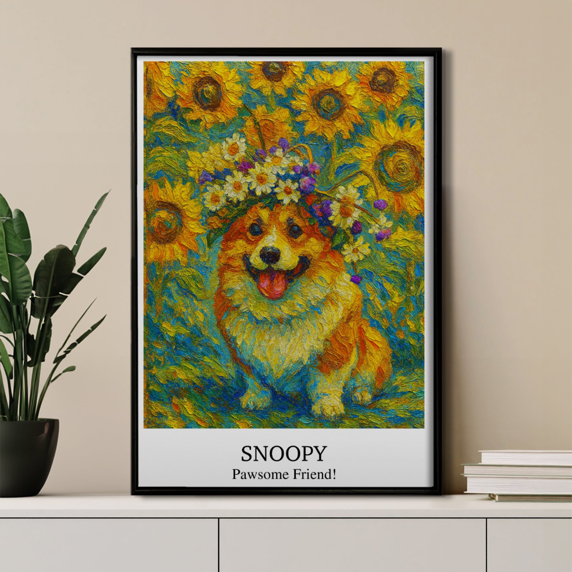 Personalizada Convertir Foto en Girasol Pinturas al Óleo Efecto Póster Pintura al Óleo Lienzo Recuerdo Aniversario Cumpleaños Regalo para Familia Amigo