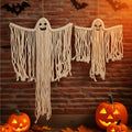 Colgante de macramé personalizado con fantasma de algodón para decoración gótica del hogar regalo de Halloween para familiares y amigos