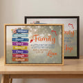 Lote familiar personalizado de amor Signpost Impresiones en lienzo con 2-10 nombres Regalo de cumpleaños para la familia